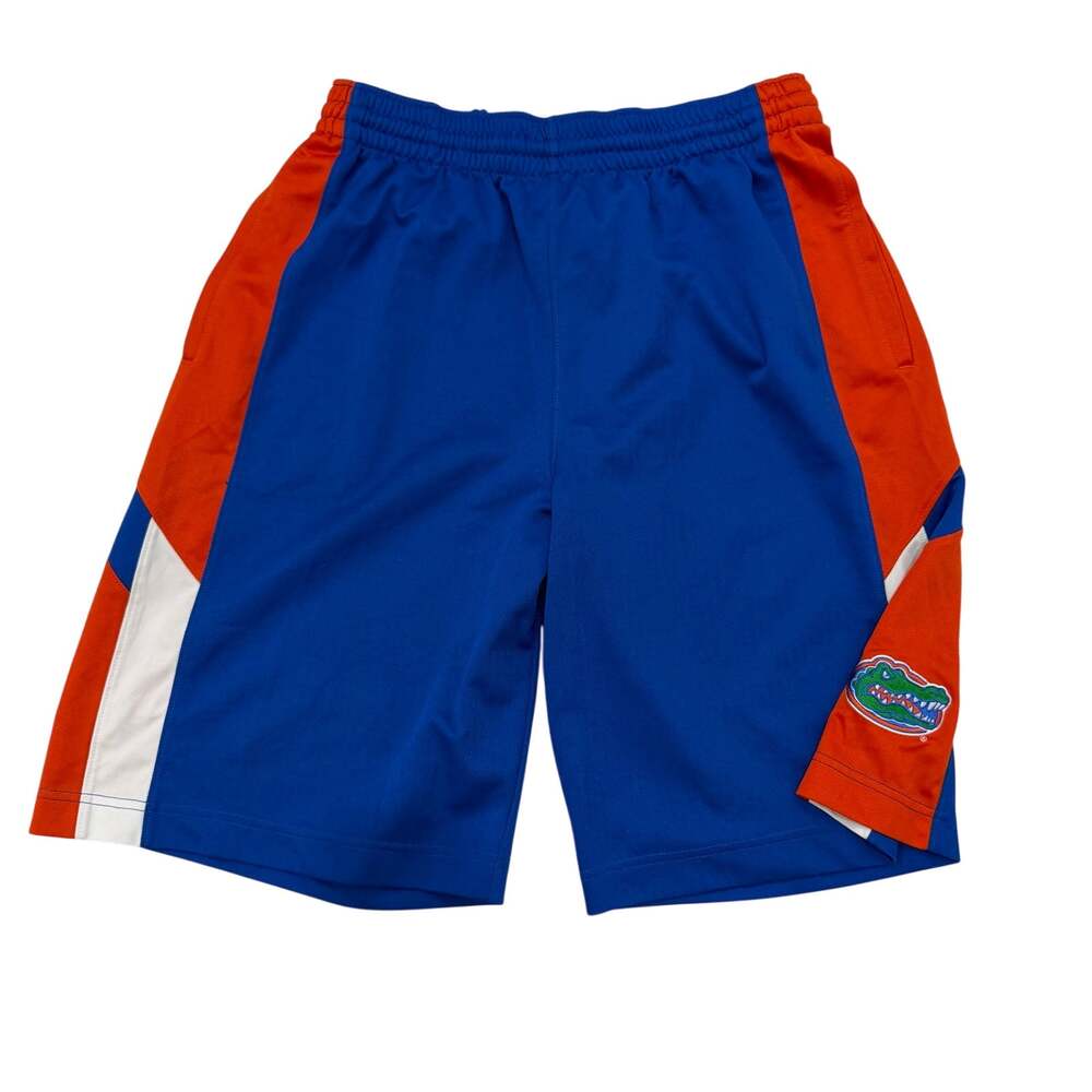 Nike Florida Gators Mens Medium Basketball Shorts Blue Orange Embroidered Logo